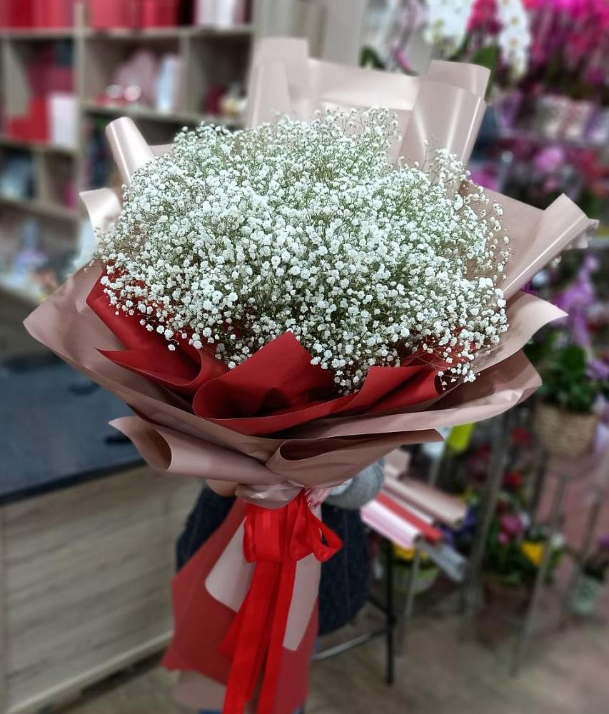 Букет Белые хлопья в Новом Ургале Букет цветов из: Гипсофила в Новом Ургале