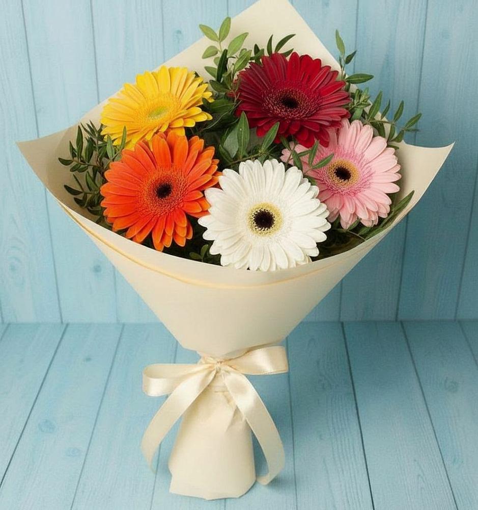 Букет цветов из: Герберы в Новом Ургале