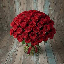 Букет 55 Красных роз Фридом #REPLACE_PRED# Новом Ургале