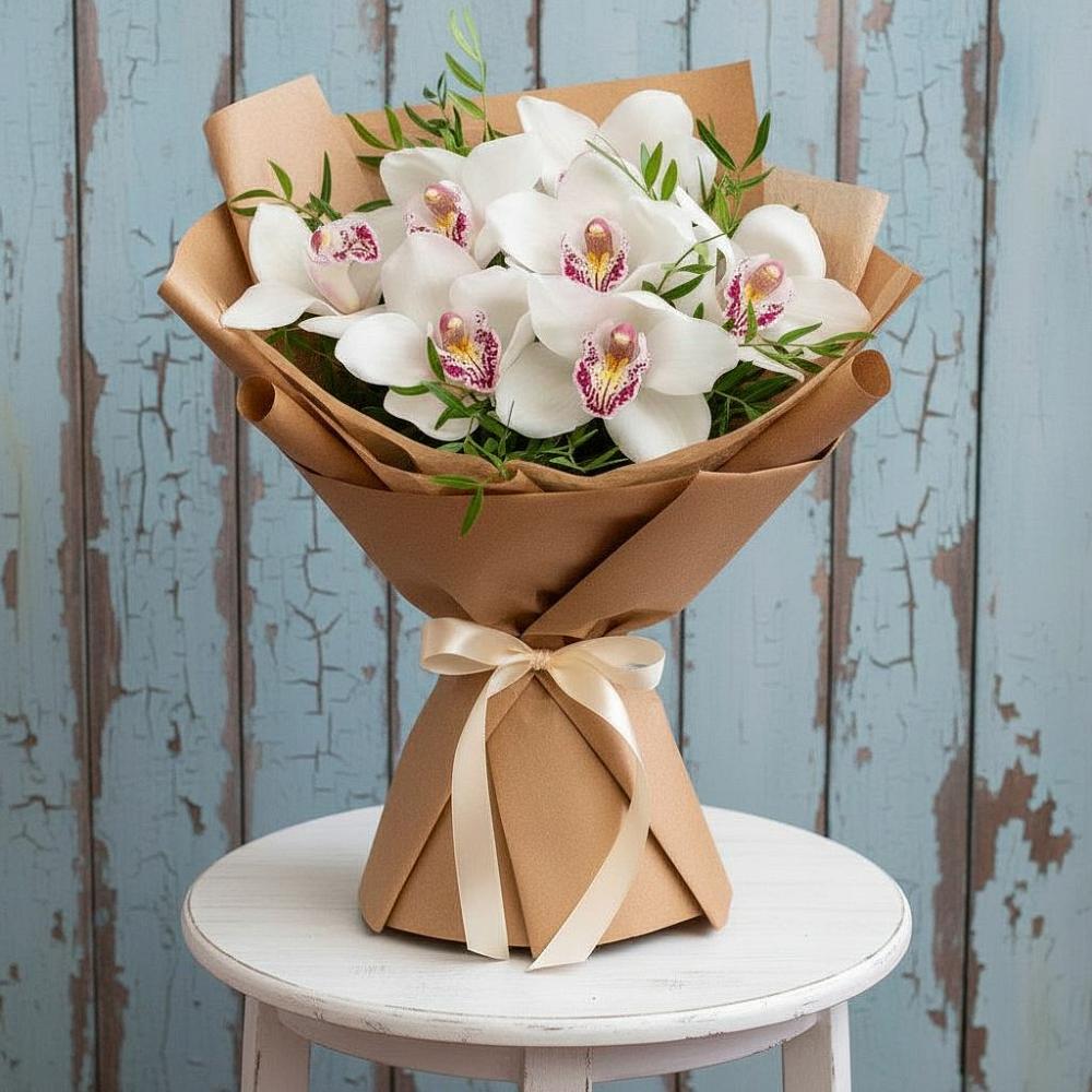 Букет цветов из: Орхидеи и Розы в Новом Ургале