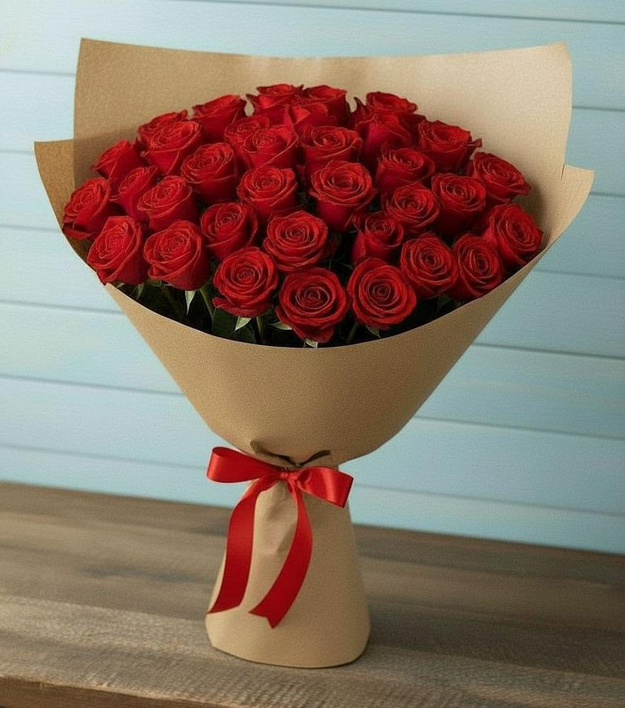Букет Красные розы Милано в Новом Ургале