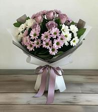 Букет цветов из:  Хризантемы и Розы #REPLACE_PRED# Новом Ургале