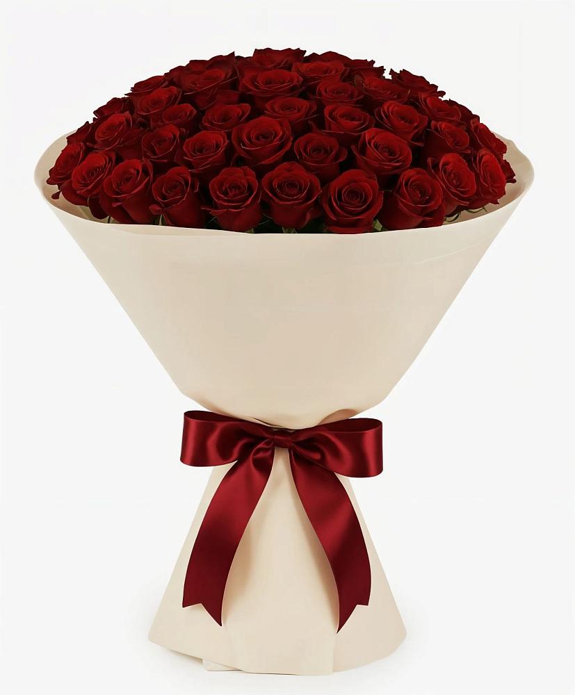 Букет 101 Бордовая роза Блэк Бакарра в Новом Ургале