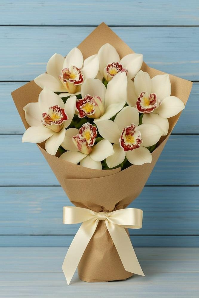 Букет цветов из: Орхидеи и Розы в Новом Ургале